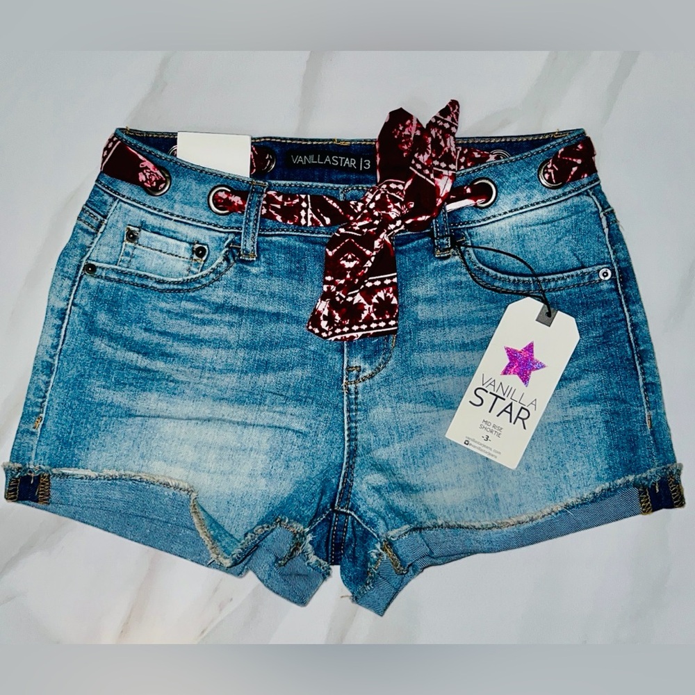 Vanilla Star Jean Shorts sizes 3, 5, 7, 9, 11, or 15